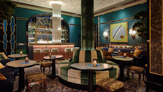 The cocktail bar, Caviar Kaspia London, United Kingdom