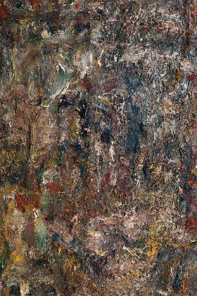 Eugène Leroy, Noël 88, 1988, Fusain sur papier, 194 x 144 cm © Courtesy Galerie Nathalie Obadia, Paris/Bruxelles