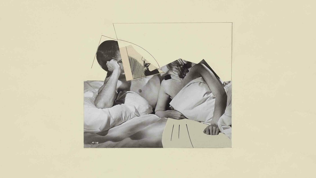 John Stezaker, Untitled, 1976, Collage, 20.8 x 24.5 cm | 8 1/8 x 9 5/8 in.  © John Stezaker. Courtesy The Approach, London. Photo: FXP photography.
