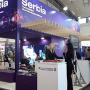 The booth of Serbia at the Hannover Messe
