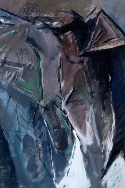 Claude Troin, Significations II, 2014, 148 x 117 cm, mixed technique on canvas