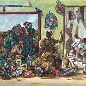 Douglas Pérez Castro, El Buen Salvaje, 2013, oil on canvas, 50 x 70 cm