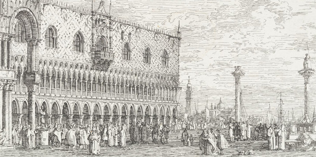 Giovanni Antonio Canal, called Canaletto, The Doge’s Palace, etching