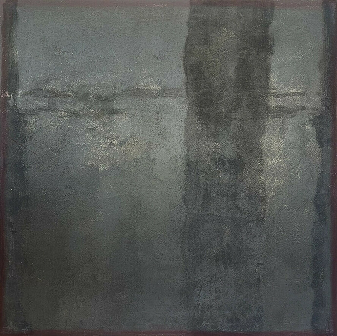 Laura Manuel, Strength, Acrylic and Sand on Canvas 48 x 48"