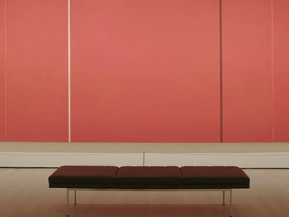 Vir Heroic Sublimis by Barnett Newman, 1950, on display at the Museum of Modern Art in Newy York, USA