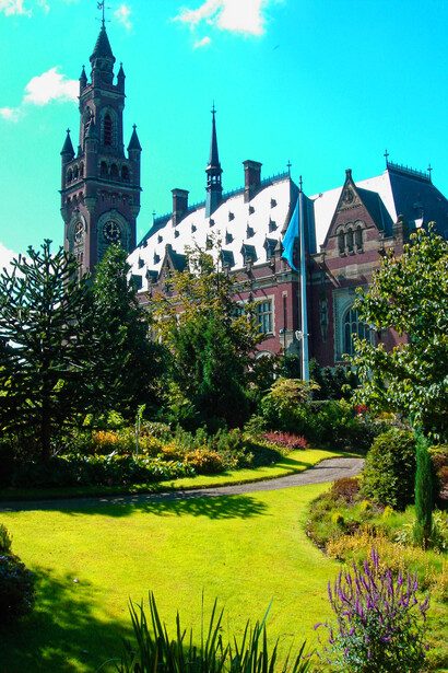 La torre del Palacio de la Paz (Vredenspalais), La Haya, Países Bajos