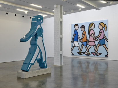 Julian Opie, exhibition view. Courtesy of Lisson Gallery