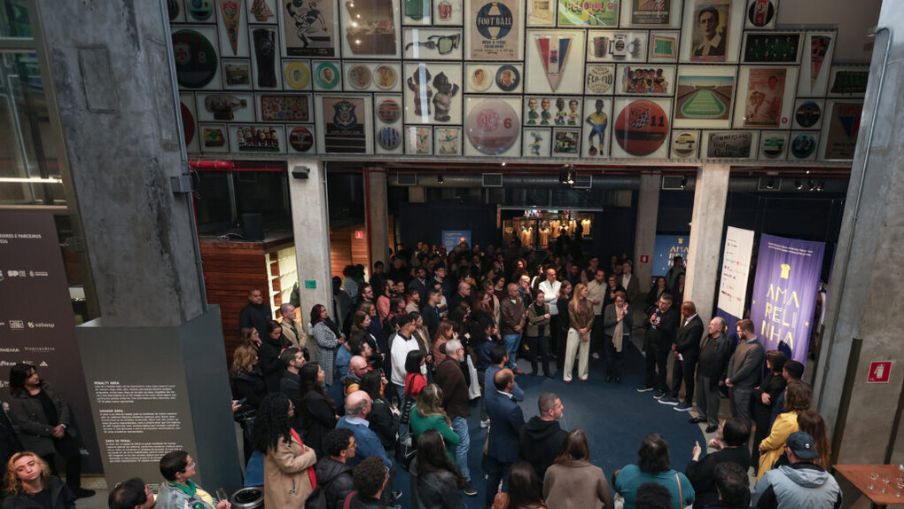 Amarelinha, vista de exhibición. Cortesía del Museu do Futebol