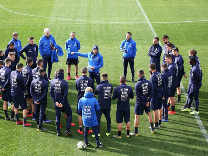 Allenamento della Nazionale