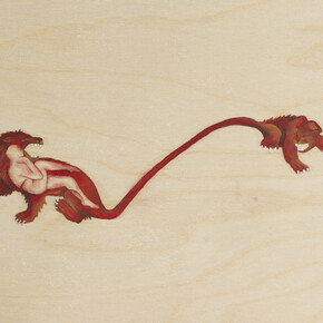 Alla Abdunabi, Foreign bodies I (detail), 2024. Courtesy of Green Art Gallery