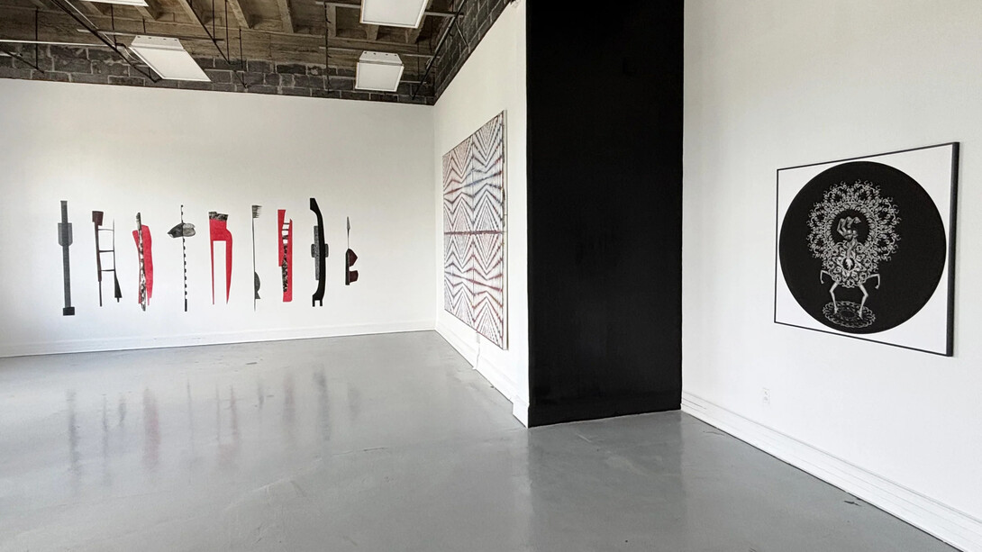 Various artists, Afrofuturism, exhibition view. Courtesy of Ethan Cohen Gallery