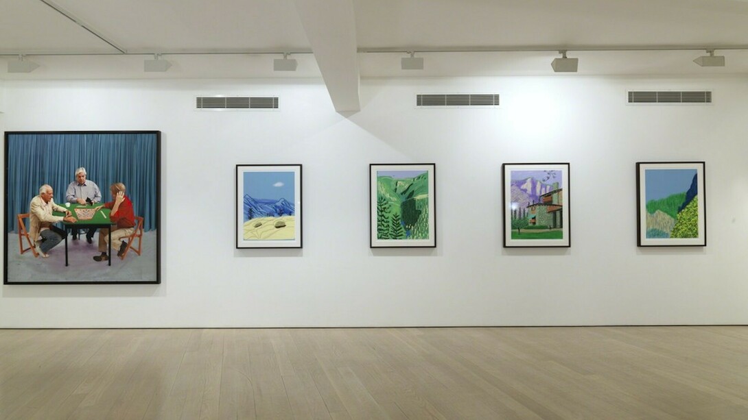 David Hockney. Digital Drawings, Exhibition view. Courtesy of Annely Juda Fine Art