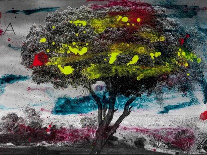 Raphael Mazzucco, A, Archival print, mixed media, encased in resin