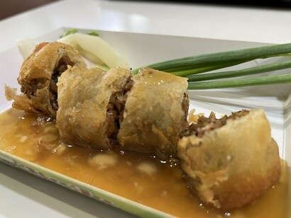 Signature lunpia from Lunpia Cik Me Me Restaurant in Semarang, representing more than a century of culinary tradition and family heritage