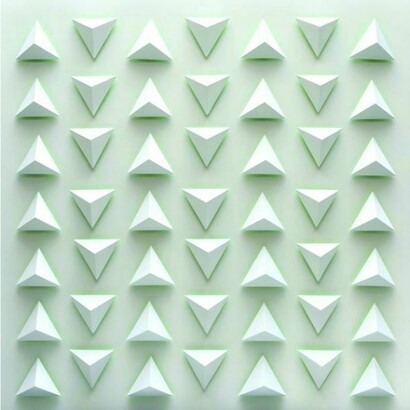 Luis Tomasello, Atmosphère Chromoplastique No. 1029, 2013, acrylic on wood, 135 x 135 x 12 cm