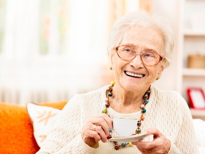 Anciana sonriente