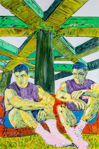 John Brooks, Cut the Hermann free from the hesse, 2022. Courtesy of Luis De Jesus Los Angeles