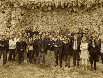 El equipo de trabajo que se encargó de la restauración