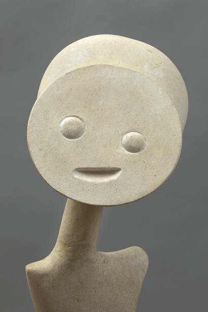Max Ernst, La Plus Belle, executed in 1967, Limestone, Height: 186 cm, 73 ¼ inches