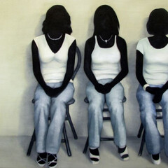 Nguyen Thai Tuan, Black Painting No.27, 2008, olio su tela, 110 x 130 cm