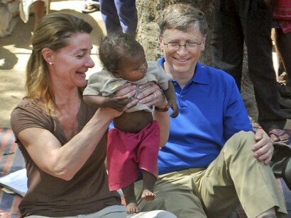 Bill and Melissa Gates in Africa