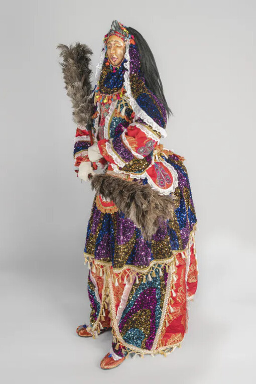 Sheku “Goldenfinger” Fofanah, Sierra Leonean (active in Freetown), “Fairy” masquerade ensemble, 2022