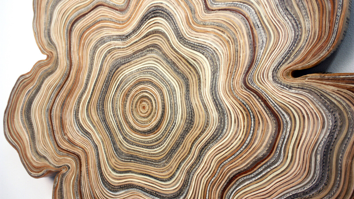 Jessica Drenk
“Circulation”, 2019
waxed book pages
Dimensions variable