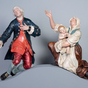 Joseph Holzinger, Nobleman in chains and mother with child, 1767. Courtesy of National Gallery of Slovenia