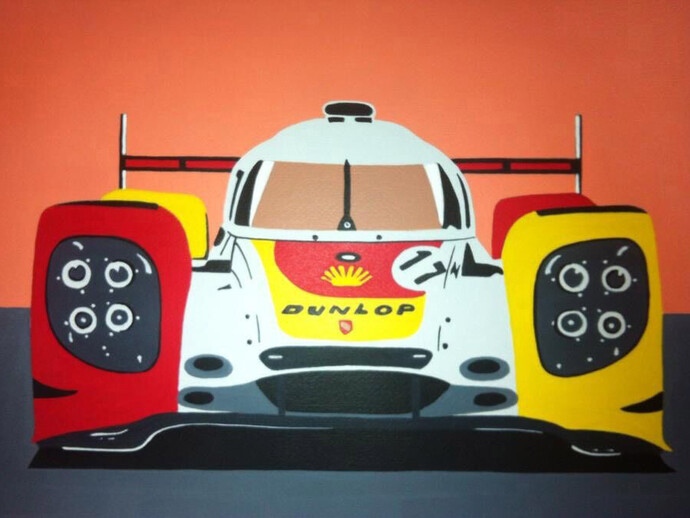 Fernando Ribeiro, Porsche 919 Hybrid, 2015
Técnica – acrílica s/ papel algodão
Dimensão -50cm X 30cm