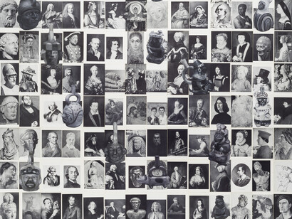Sandra Gamarra, Imágenes sueltas en la historia occidental III (Retratos) [Imagens soltas na história ocidental III] [Loose images in western history III (Portraits)] (detail), 2017. Courtesy of MASP