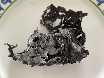 Vestimenti per arance bruciati. Cecimovich finito