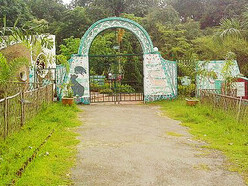 Baramura Eco park bridge from road, Tripura, India