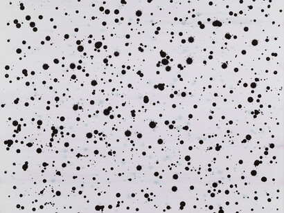 Julie Umerle, Transoxide IX, 2016,  50 x 60 cm, Aquacryl and shellac ink on wet stretched paper