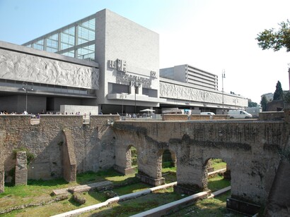 Giuseppe Terragni, Progetto con inserimento nel contesto urbano, credits Casa dell'Architettura di Roma