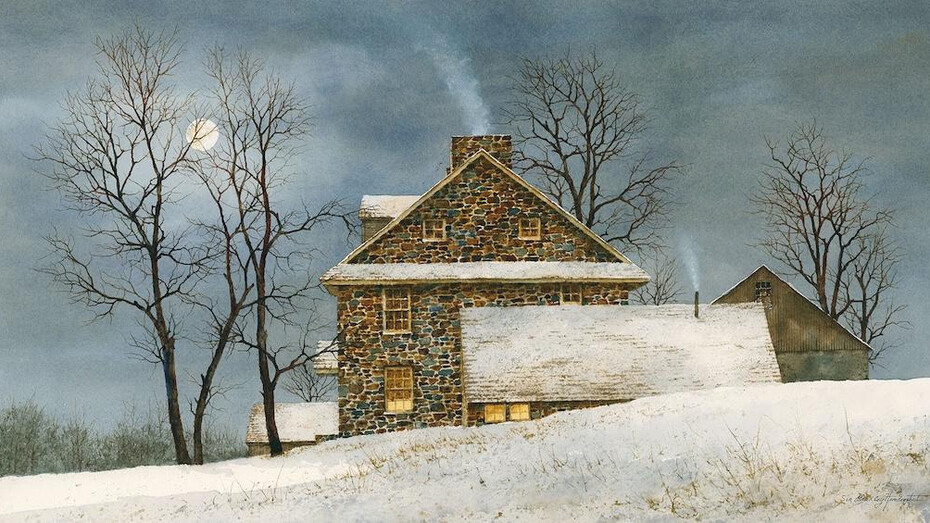 Bradley Hendershot, Ice moon. Courtesy of Peninsula Gallery 