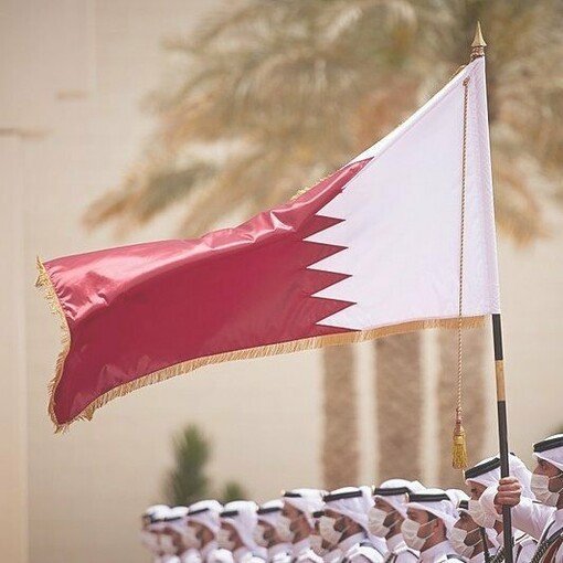 Comitiva de recibimiento para el presidente ucraniano, Volodímir Zelenski, en abril de 2021