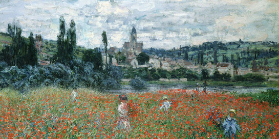 Claude Monet, Champ de coquelicots près de Vétheuil, vers 1879 huile sur toile, 73 x 92 cm. Fondation Collection E.G. Bührle, Zurich, photo SIK-ISEA, Zurich (J.-P. Kuhn)