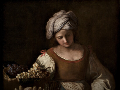 'El verdulero' (1655) de Paolo Antonio Barbieri e Giovanni Francesco Barbieri. Colección privada, condado Cantore Antiquarian Gallery