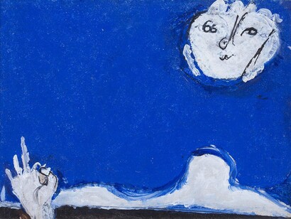 Osvaldo Licini, Amalassunta su fondo blu