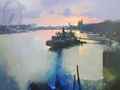 London Eye and The Tattershall Castle by Peter Wileman PPROI RSMA EAGMA FRSA