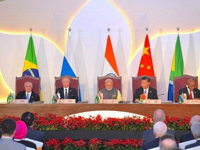 Reunião dos líderes do BRICS com membros do Conselho Empresarial do BRICS
