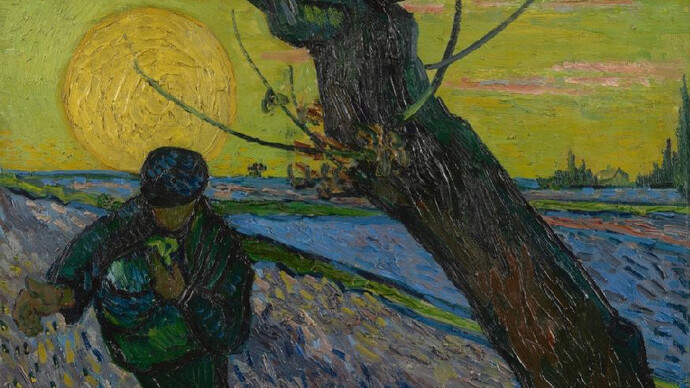Vincent van Gogh, The sower (detail), 1888. Courtesy of Van Gogh Museum