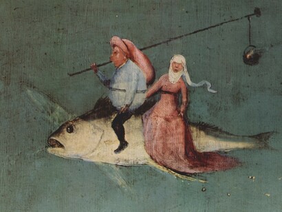 Hieronymus Bosch, "Il Trittico delle Tentazioni di Sant’Antonio", 1505,  particolare
