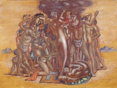 De Chirico, Lotta antica. Copyright Adagp, Paris