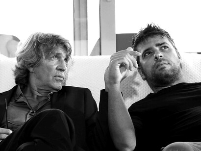 Jaime Falero junto a Eric Roberts. Imagen cedida por los artistas
