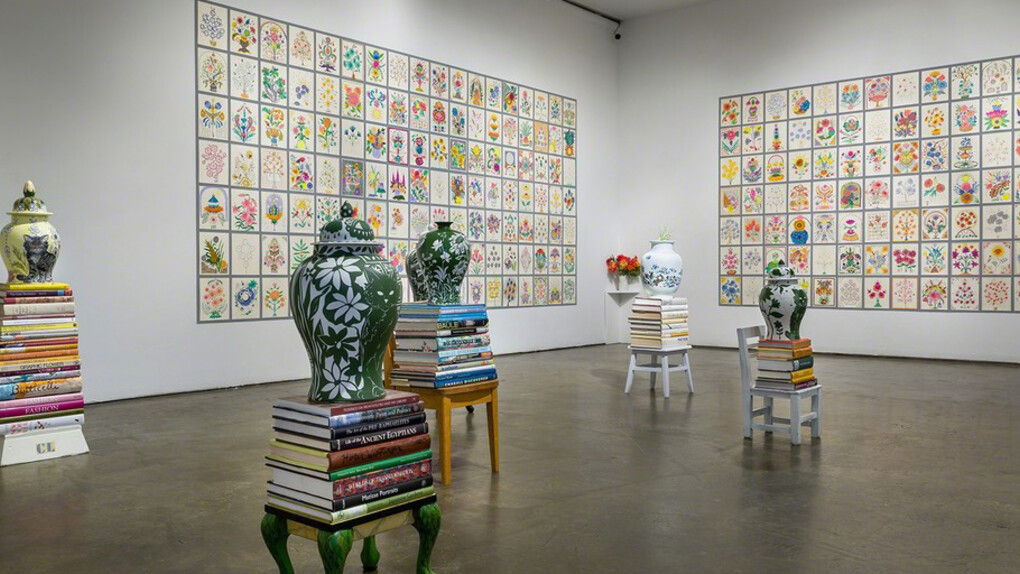 Installation view of A Cat in God’s Garden by Luisa Caldwell
Image courtesy of Smack Mellon. Photo by Etienne Frossard.