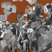 Assembling Found Images. Courtesy of Leo Gallery