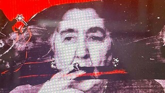 Giuliano Grittini, Ritratto di Alda Merini, tecnica mista