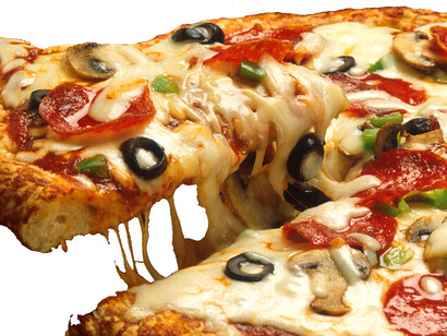#Muza5K, pizza de carne con aceitunas