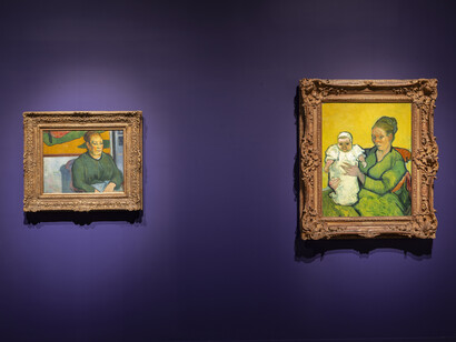 Van Gogh, The Roulin family portraits, exhibition view. Courtesy of Museum of Fine Arts Boston